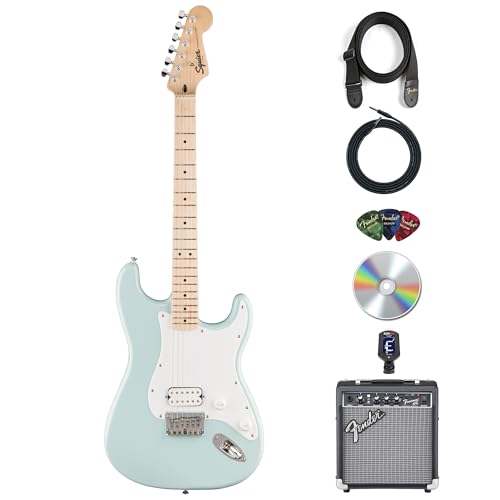Fender Squier Sonic Stratocaster HT H - Sonic Blue w/ Amplifier