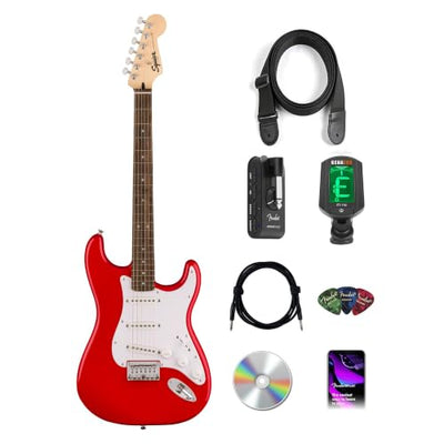 Fender Squier Sonic Stratocaster HT - Torino Red w/ Mustang Micro