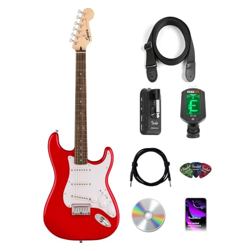 Fender Squier Sonic Stratocaster HT - Torino Red w/ Mustang Micro