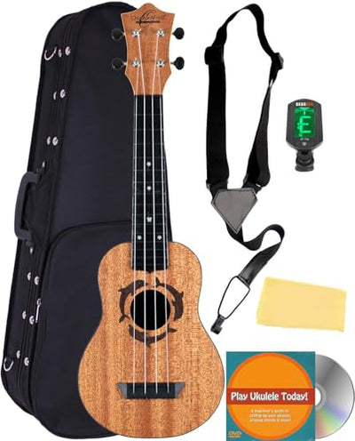 Oscar Schmidt OUN Soprano Ukulele - Dolphin w/ Hard Case