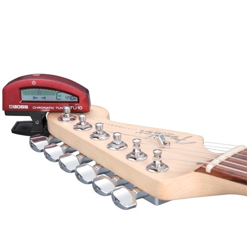Boss TU-10 Clip-On Chromatic Tuner for Guitar and Bass - Black