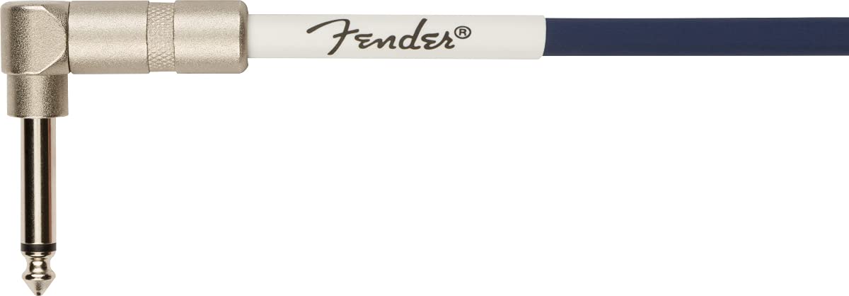 Fender 10-Foot Original Instrument Cable, Straight-Angle, Midnight Blue - 1 Pack