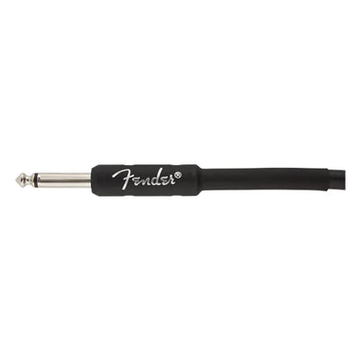 Fender 25-Foot Professional Instrument Cable, Straight-Angled, Black - 1 Pack