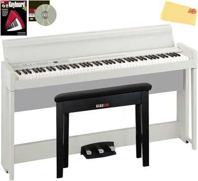 Korg C1 Air Digital Piano - White w/ Furniture Bench