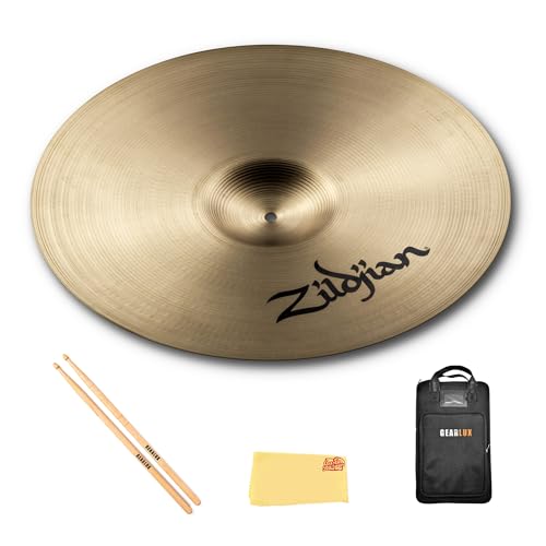 Zildjian A0430 20" A Symphonic French Tone Hand Cymbal - Single w/ Drumstick Bag