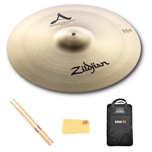 Zildjian A0232 18" A Medium Thin Crash Cymbal w/ Drumstick Bag