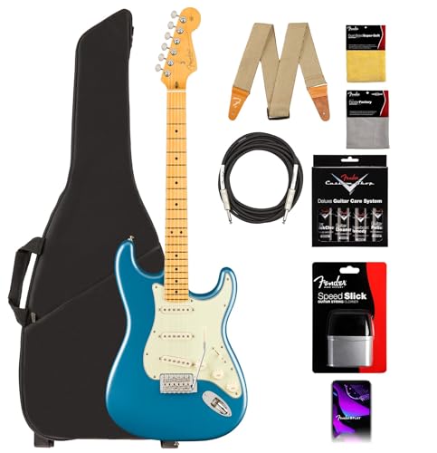 Fender American Professional Classic Stratocaster - Faded Lake Placid Blue w/ Cleaning Kit
