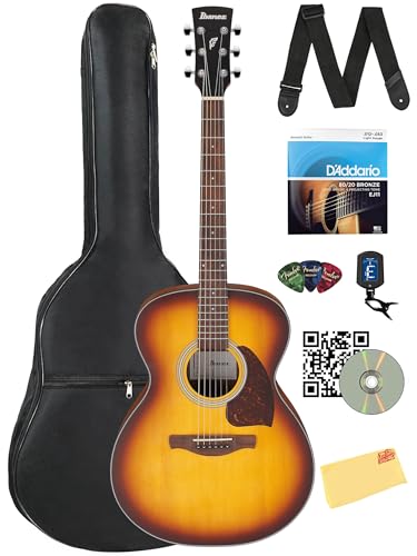 Ibanez PN50 PF Performance Parlor Acoustic Guitar - Open Pore Brown Sunburst w/ Gig Bag