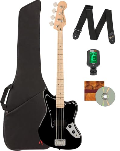 Fender Squier Affinity Jaguar Bass H - Black w/ Gig Bag
