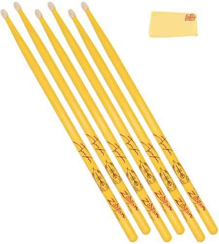Zildjian ZASJD4 Josh Dun "Clancy Yellow" Artist Series Drumsticks - 3 Pack