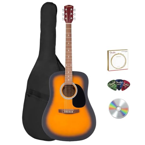 Fender FA Series Dreadnought Acoustic Guitar - 2-Color Sunburst w/ Gig Bag