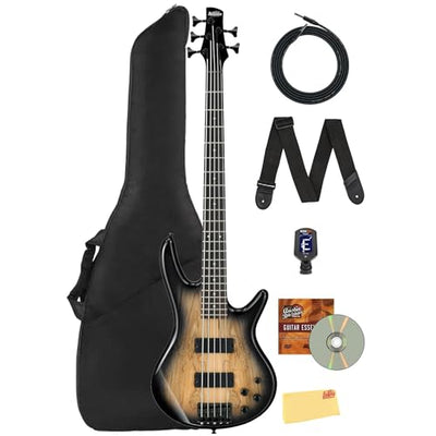 Ibanez GSR205SM SR Gio Bass Guitar - Natural Gray Burst w/ Gig Bag