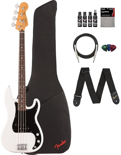 Fender Player II Precision Bass - Polar White w/ Cleaning Kit
