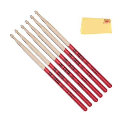 Vic Firth American Classic 5B Vic Grip Drumsticks - 3 Pack