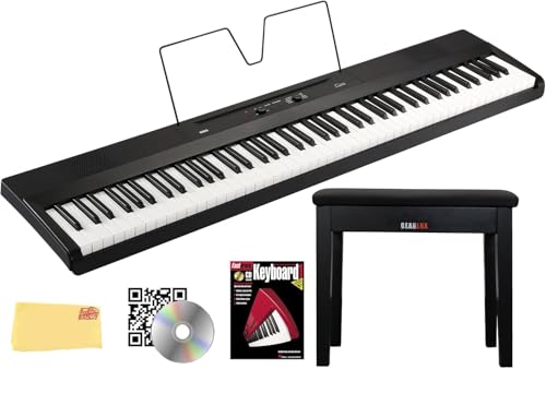Korg L1 Liano 88-Key Digital Piano - Black w/ Furniture Bench