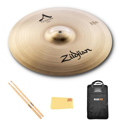 Zildjian A20514 16" A Custom Crash Cymbal w/ Drumstick Bag