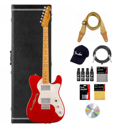 Fender American Vintage II 1972 Telecaster Thinline - Candy Apple Red w/ Cleaning Kit