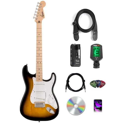 Fender Squier Sonic Stratocaster - 2-Color Sunburst w/ Mustang Micro
