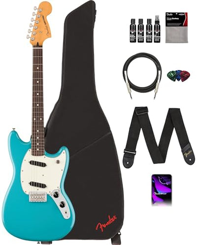 Fender Player II Mustang - Aquatone Blue w/ Cleaning Kit
