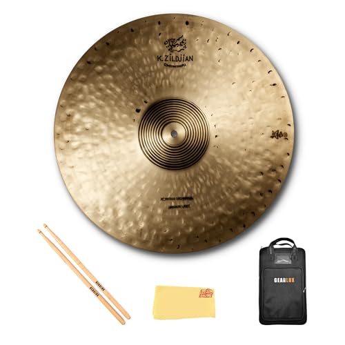 Zildjian K1142 20" K Constantinople Vintage Cymbals, Medium Light - Pair w/ Drumstick Bag