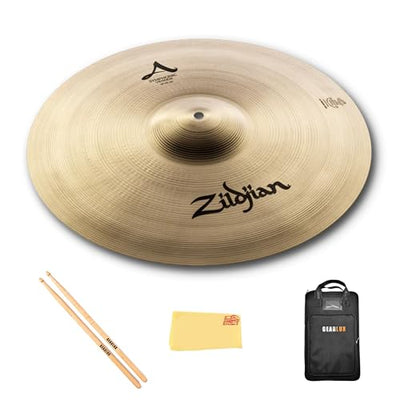 Zildjian A0449 20" A Symphonic Viennese Tone Cymbals - Pair w/ Drumstick Bag