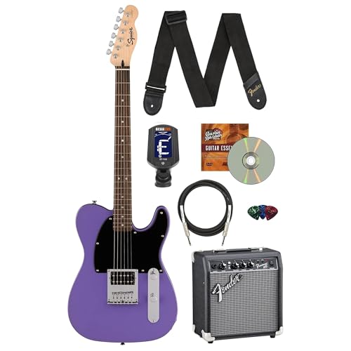 Fender Squier Sonic Esquire H Electric Guitar - Ultraviolet w/ Frontman 10G Amplifier