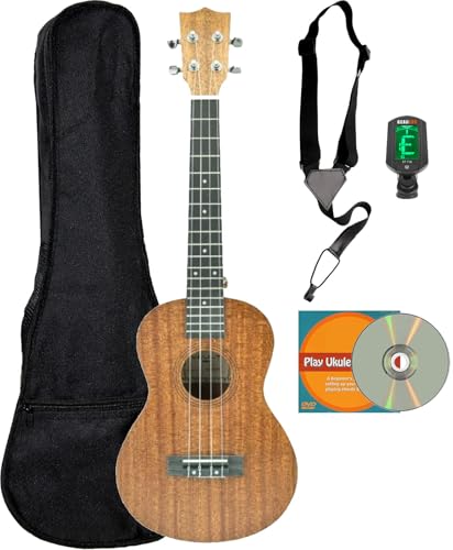 Vault UK-100 Arched Back Tenor Ukulele w/ Gig Bag