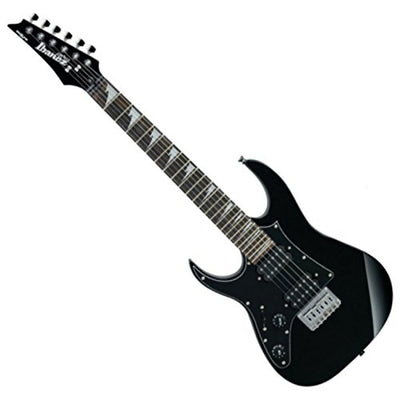 Ibanez GRGM21L RG Gio miKro Short-Scale Electric Guitar, Left Handed - Black Night