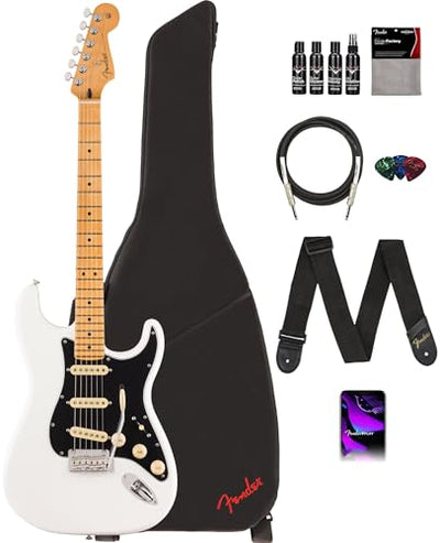 Fender Player II Stratocaster, Maple - Polar White w/ Cleaning Kit