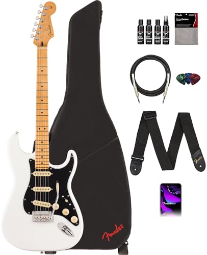 Fender Player II Stratocaster, Maple - Polar White w/ Cleaning Kit