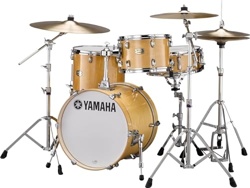 Yamaha SBP8F3 Stage Custom Bop 3-Piece Drum Shell Pack with 18-Inch Kick Drum - Natural Wood
