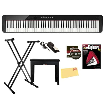 Casio PX-S1100 Privia Slim Digital Piano - Black w/ Adjustable Stand
