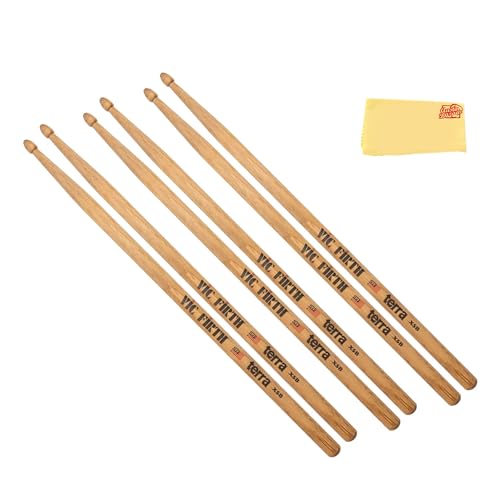 Vic Firth American Classic X5BT Terra Series Drumsticks - 3 Pack