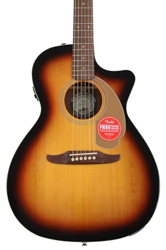 Fender Newporter Player Acoustic-Electric Guitar - Sunburst