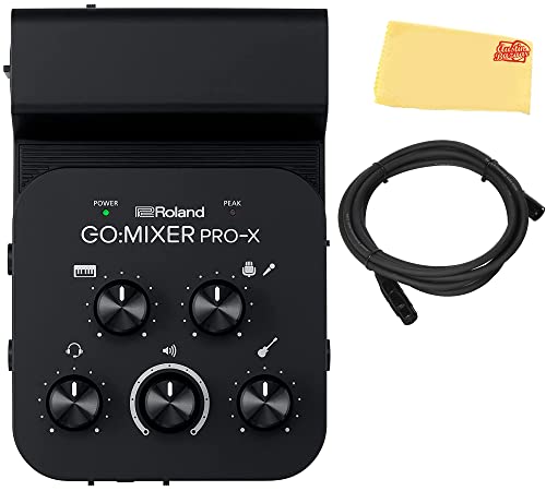 Roland GO:MIXER PRO-X Audio Mixer for Smartphones w/ Microphone Cable