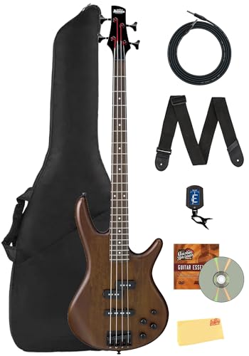 Ibanez GSR200B SR Gio Bass Guitar - Walnut Flat w/ Gig Bag
