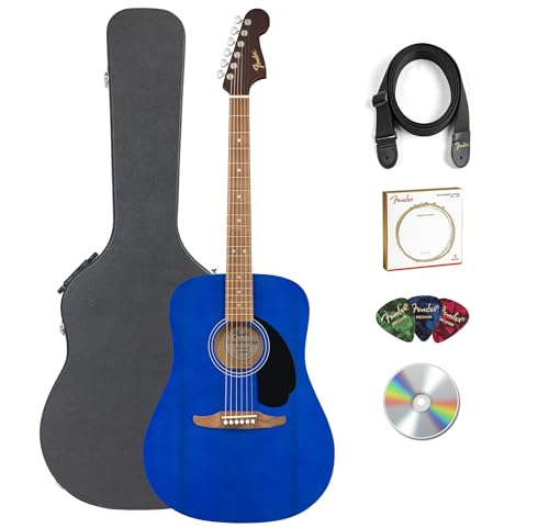 Fender California Redondo Acoustic Guitar - Saphire Blue w/ Hard Case