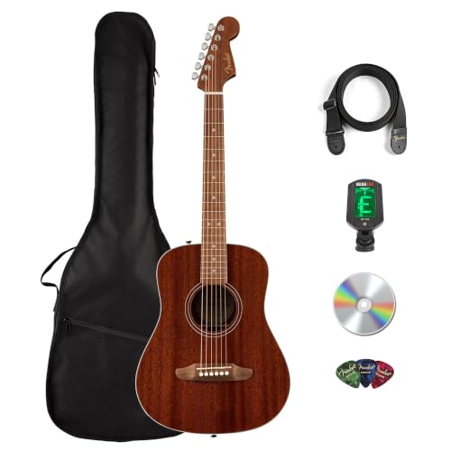Fender California Standard Redondo Mini 3/4-Size Kids Acoustic Guitar - Natural w/ Gig Bag