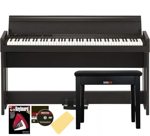 Korg C1 Air Digital Piano - Brown w/ Furniture Bench