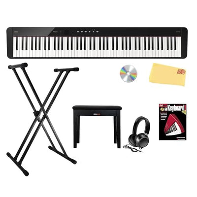 Casio PX-S5000 Privia Slim Digital Piano - Black w/ Adjustable Stand
