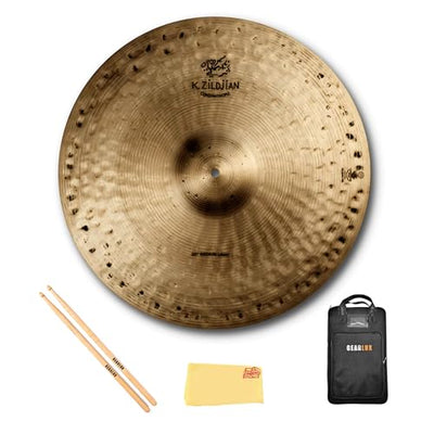 Zildjian K1008 20" K Constantinople Orchestral Cymbals, Medium Light - Pair w/ Drumstick Bag