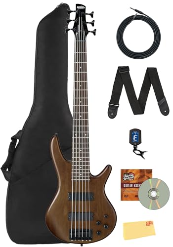 Ibanez GSR206B SR Gio 6-String Bass Guitar - Walnut Flat w/ Gig Bag