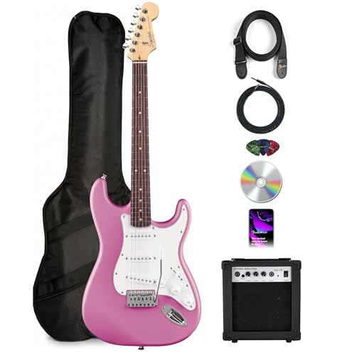 Fender Squier Stratocaster - Flash Pink w/ Amplifier