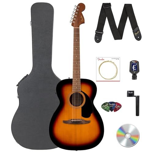 Fender California Standard Monterey E Acoustic-Electric Guitar - 3-Color Sunburst w/ Case