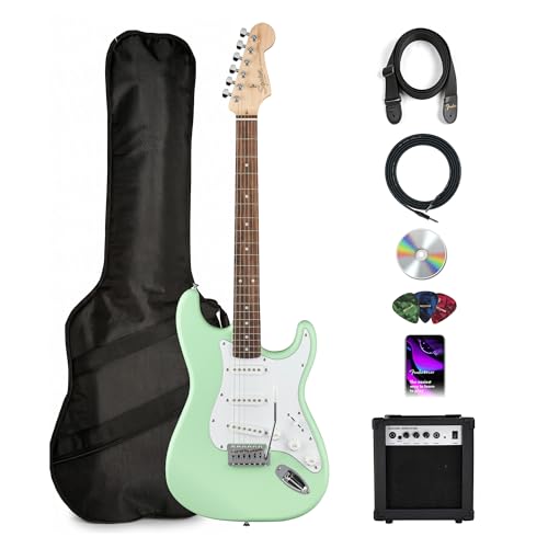 Fender Squier Stratocaster - Surf Green w/ Amplifier