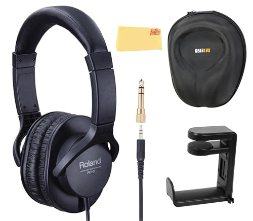 Roland RH-5 Closed-Type Stereo Headphones w/ Case