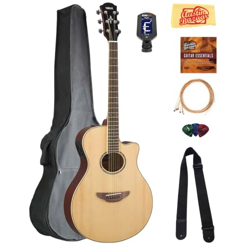 Yamaha APX600 Thin Body Acoustic-Electric Guitar - Natural w/ Gig Bag