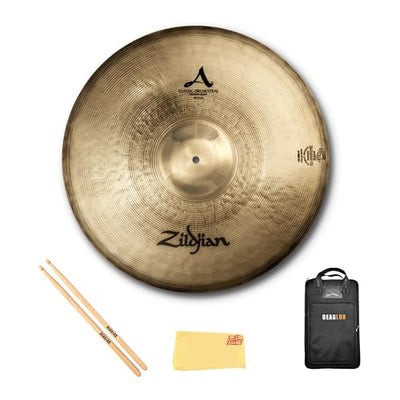 Zildjian A0769 20" A Classic Orchestral Cymbals, Medium Heavy - Pair w/ Drumstick Bag
