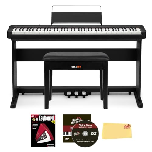 Casio CDP-S160 88-Key Compact Digital Piano w/ SP-34 Triple-Pedal System