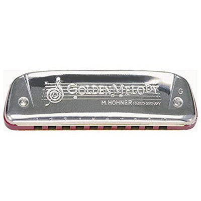 Hohner 544 Golden Melody Harmonica - Key of C w/ Instructional Manual